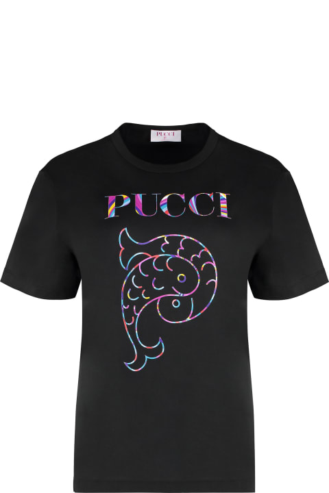 Pucci Topwear for Women Pucci Cotton Crew-neck T-shirt