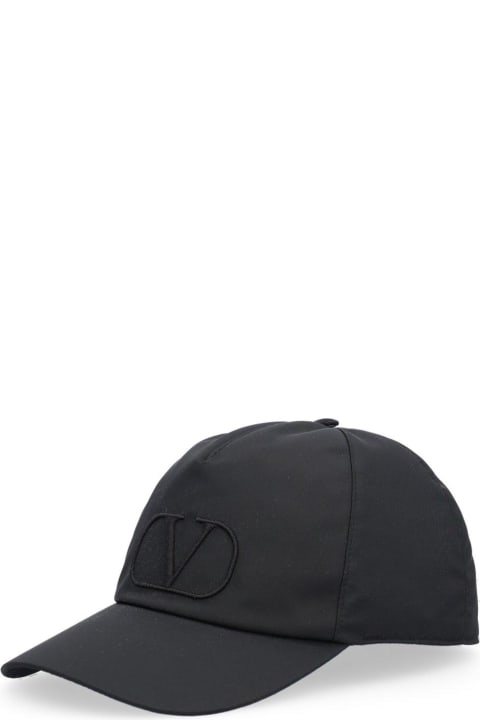 Hats for Men Valentino Garavani Logo Embroidered Baseball Cap
