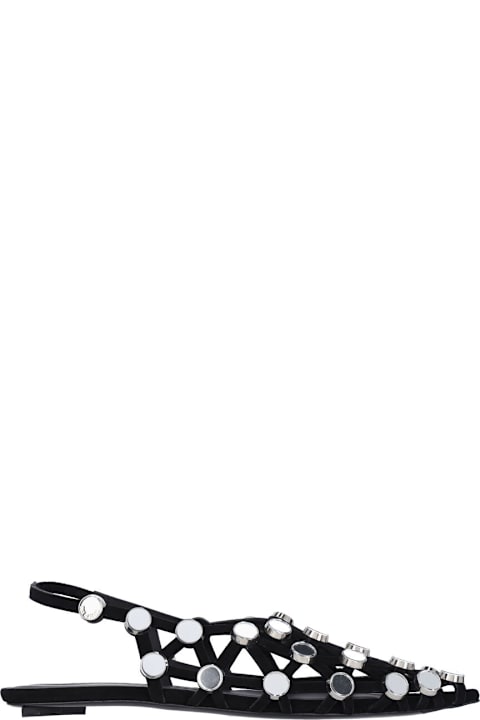 Flat Shoes for Women The Attico Grid Ballerinas