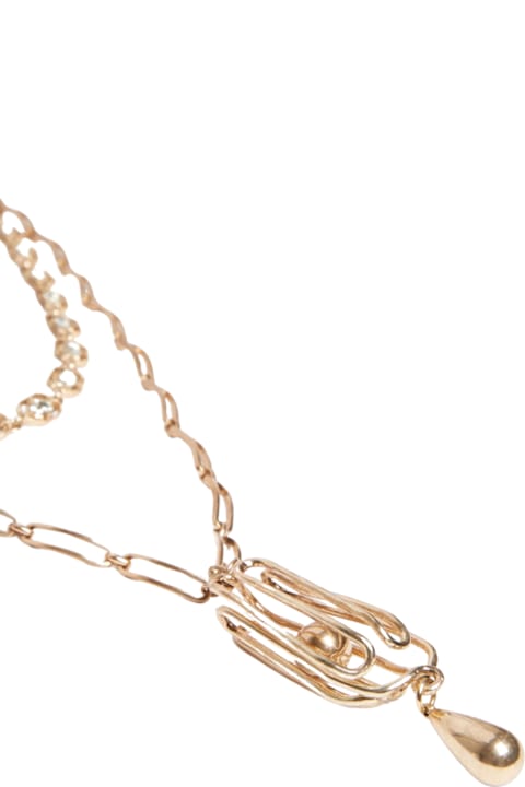 Weekend Max Mara Jewelry for Women Weekend Max Mara Origine Double Turn Metal Necklace