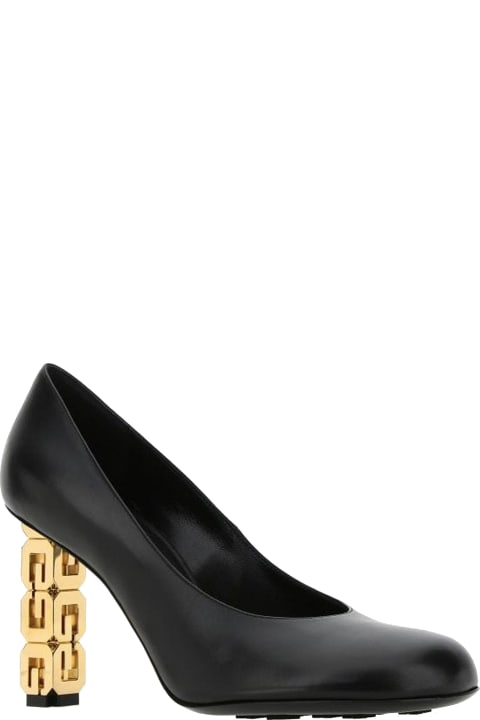 Givenchy for Women Givenchy Logo Heel Leather Pumps