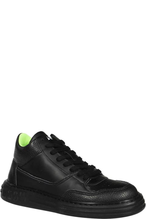 MSGM Sneakers for Men MSGM Leather Low Sneakers