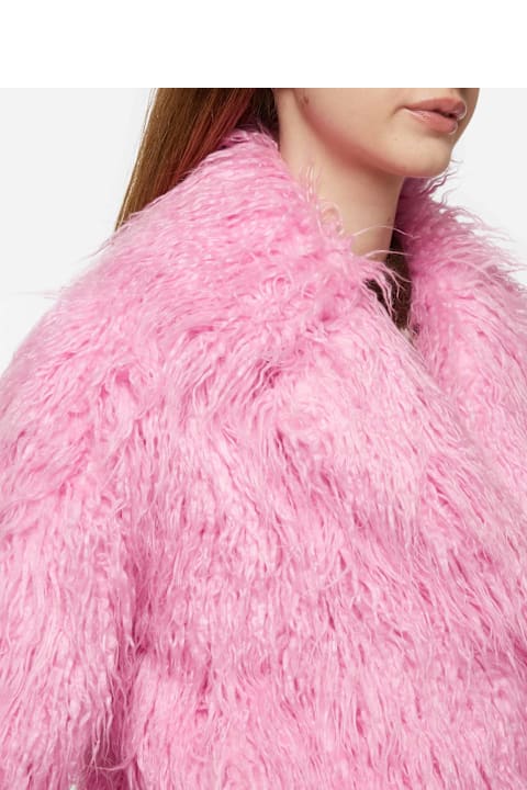 Homeware MC2 Saint Barth Pink Furry Short Jacket Sully