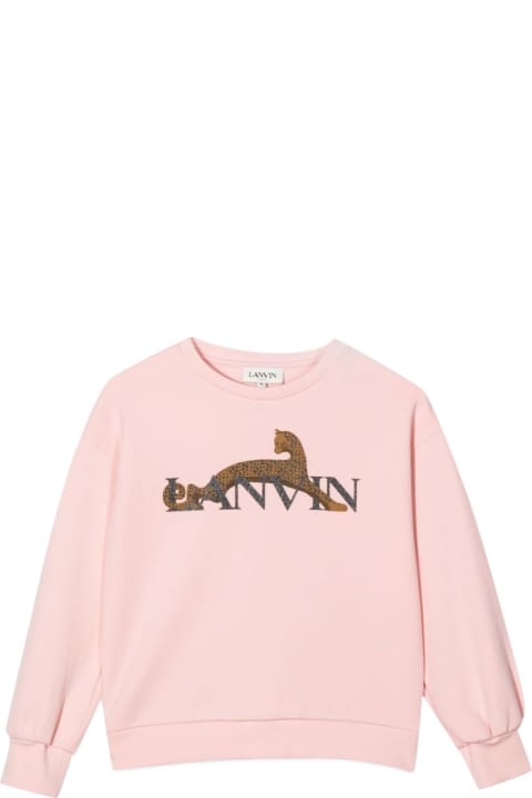 Lanvin Sweaters & Sweatshirts for Girls Lanvin Logo Crewneck Sweatshirt