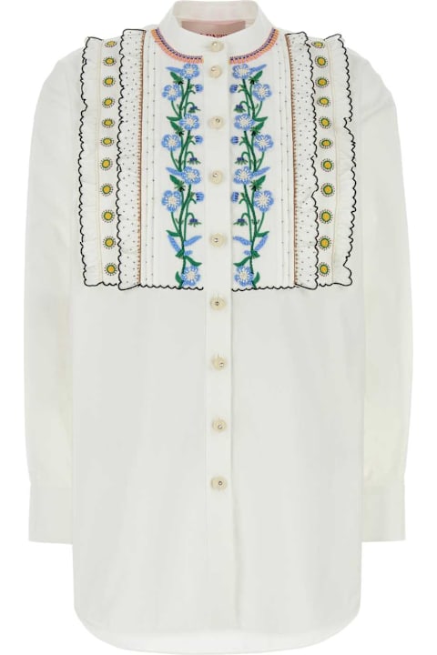 Valentino Garavani for Kids Valentino Garavani White Poplin Shirt