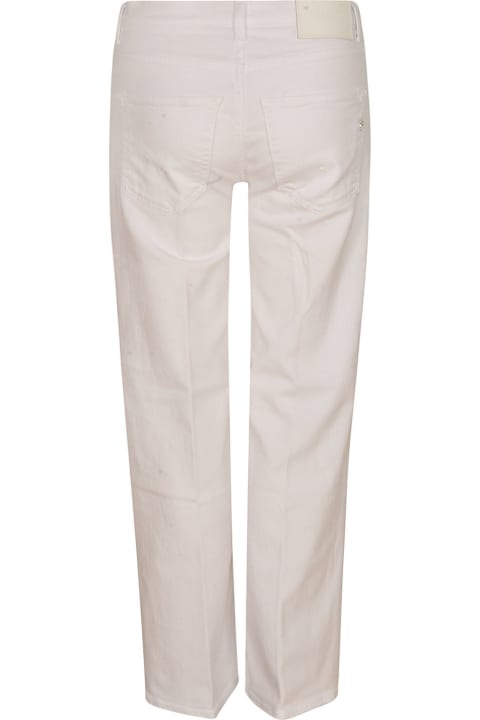 Dondup Pants & Shorts for Women Dondup Straight Buttoned Jeans