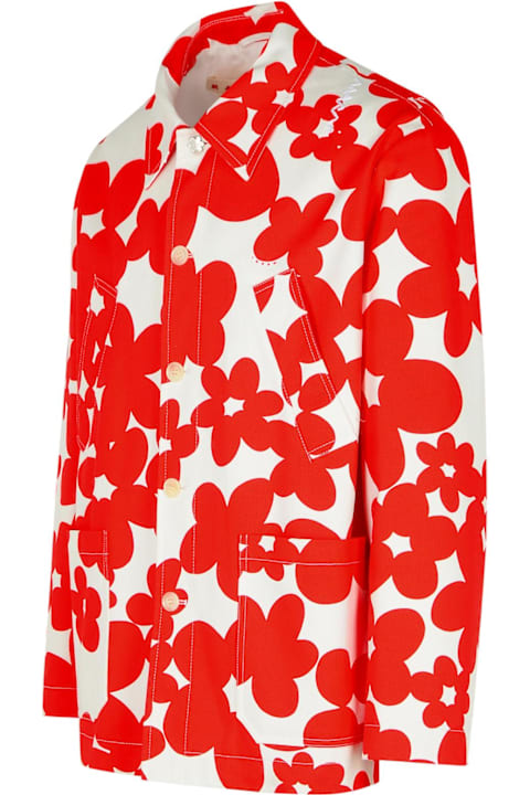 Marni Coats & Jackets for Men Marni Red Cotton Jacket