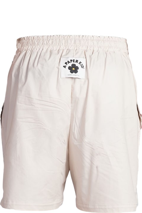 A Paper Kid Pants & Shorts for Women A Paper Kid Sand Beige Cotton Shorts