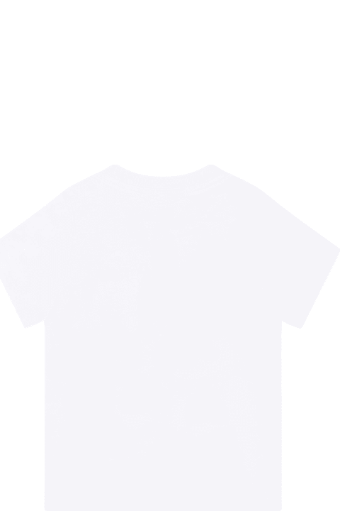 Dsquared2 T-Shirts & Polo Shirts for Baby Girls Dsquared2 White T-shirt For Baby Girl With Logo