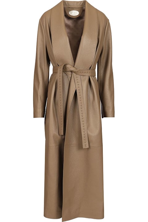 Fendi Coats & Jackets for Women Fendi Soprabito Selleria Leather