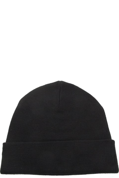 Hats for Women Acne Studios Logo Embroidered Ribbed Beanie