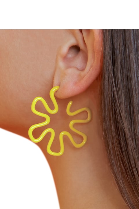 Yellow B Earrings