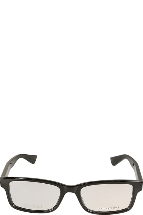 Gucci Eyewear نظارات لـ القسم الرجالي Gucci Eyewear Rectangle Logo Lens Frame