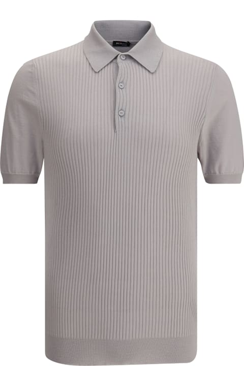 Kiton for Men Kiton Ribbed Polo Shirt