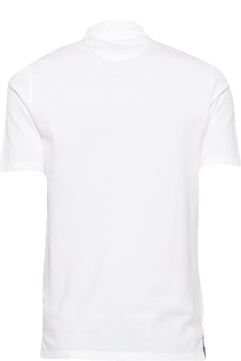 Fedeli Topwear for Men Fedeli White Cotton Polo Shirt
