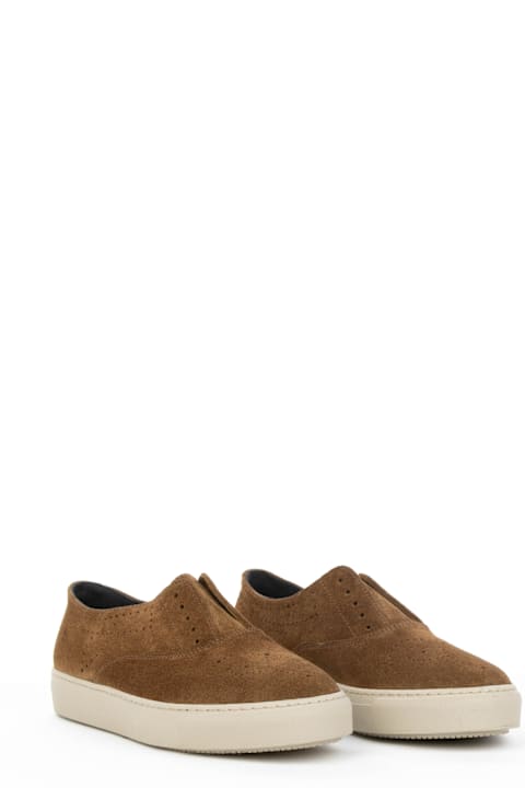 Fratelli Rossetti One Shoes for Women Fratelli Rossetti One Brown Suede Slip On Sneaker