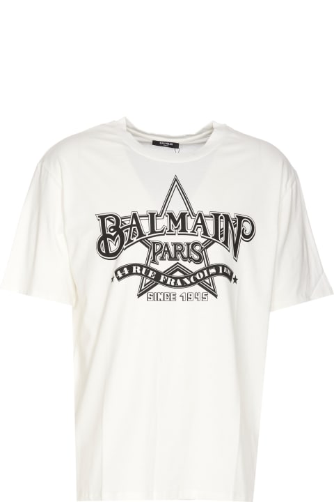 Balmain Clothing for Men Balmain Balmain Star Print Logo