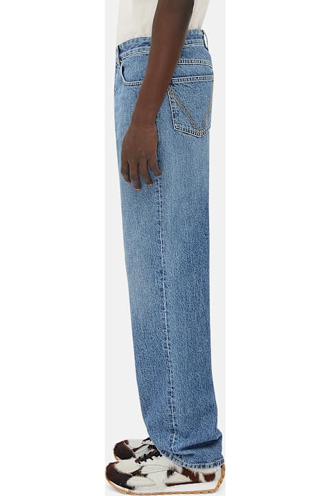 Bottega Veneta الجينز لـ القسم الرجالي Bottega Veneta Vintage Indigo Straight Leg Jeans