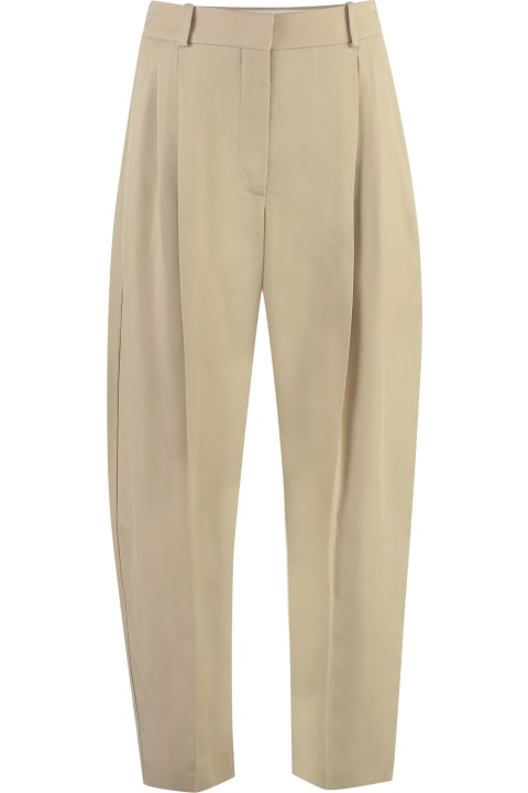 Fashion for Women Stella McCartney Iconic Cropped Pleated Trousers