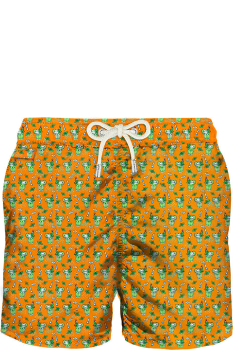 أدوات منزلية MC2 Saint Barth Man Light Fabric Swim Shorts With Mojito Print