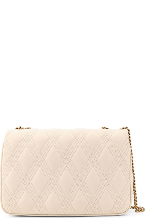 Homeware Valentino Garavani Ivory Nappa Leather Large Quiltie 67 Shoulder Bag