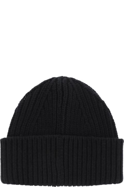 Golden Goose Hats for Women Golden Goose Black Wool Damian Star Beanie