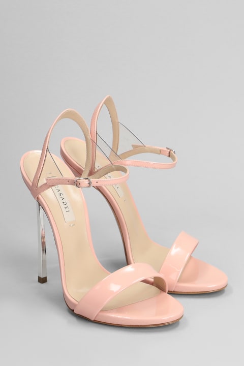 Casadei for Women Casadei Sandals In Rose-pink Patent Leather