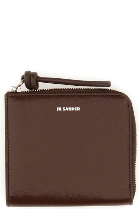Jil Sander Wallets for Women Jil Sander Logo Print Square Wallet