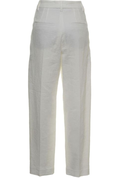 Brunello Cucinelli Clothing for Women Brunello Cucinelli Pleat Detailed Tapered Pants