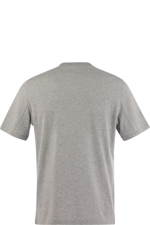 Topwear for Men Brunello Cucinelli Crew-neck Cotton Jersey T-shirt With Print