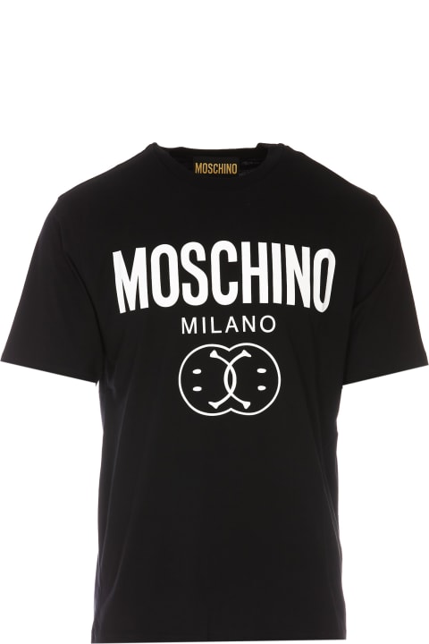 Moschino for Men Moschino Double Smiley Logo T-shirt