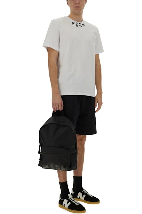 MSGM لـ Men MSGM Shorts With Micro Logo