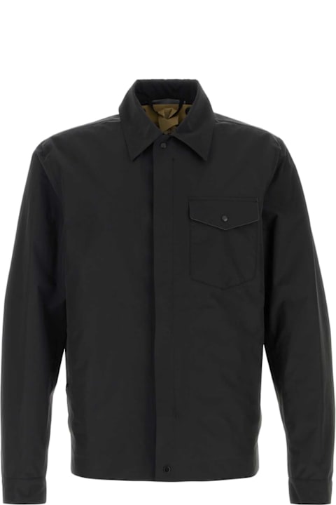 Ten C for Kids Ten C Black Nylon Blend Bonded Shirt