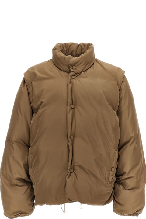 Down Jacket With Removable Sleeves