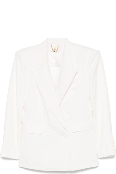 Elisabetta Franchi for Kids Elisabetta Franchi Linen Blend Double-breasted Jacket