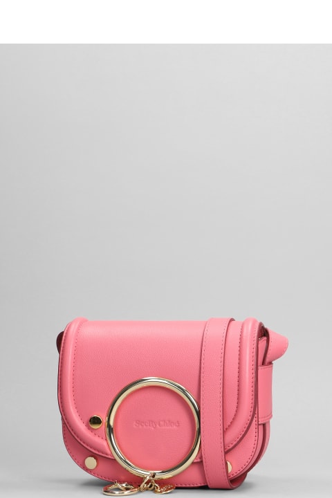 See by Chloé Women See by Chloé Mara Shoulder Bag In Rose-pink Leather