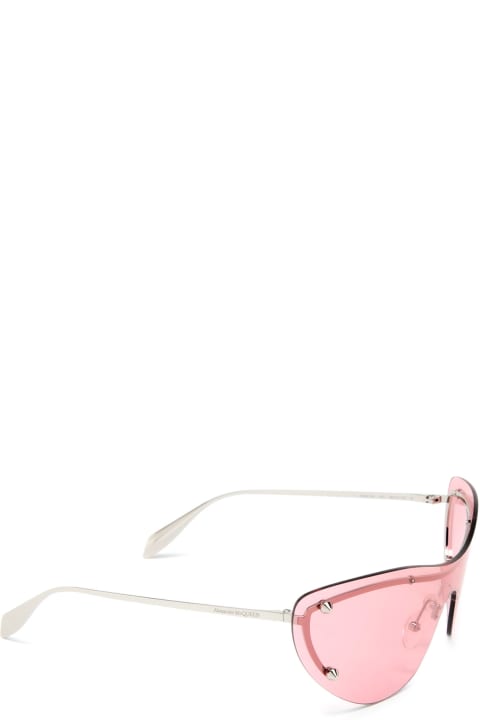Alexander McQueen Eyewear Eyewear for Women Alexander McQueen Eyewear Am0413s Silver Sunglasses
