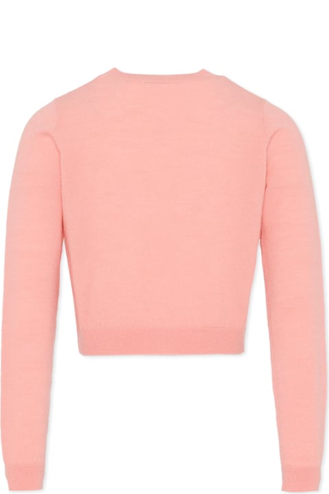 Homeware Pinko Pink Cardigan For Girl With Logo