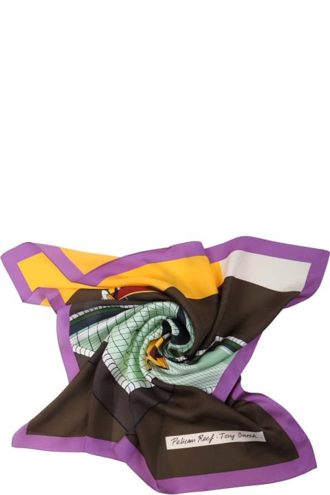 Scarves & Wraps for Women Tory Burch Foulard In Multicolor Silk