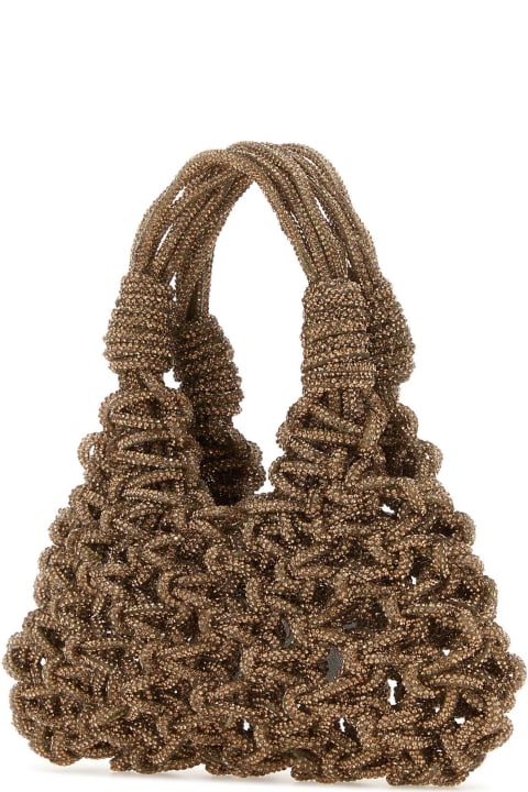Totes for Women Hibourama Bronze Mesh Mini Vannifique Handbag