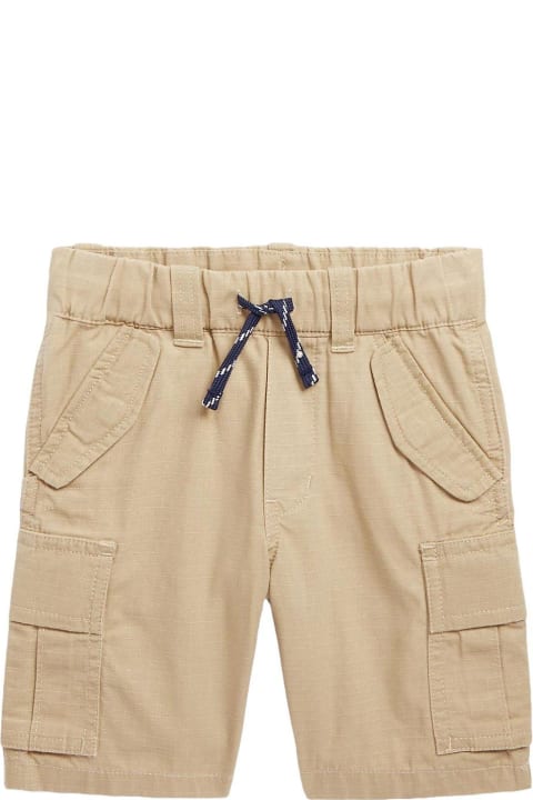 Fashion for Boys Ralph Lauren Logo-embroidered Drawstring Cargo Shorts