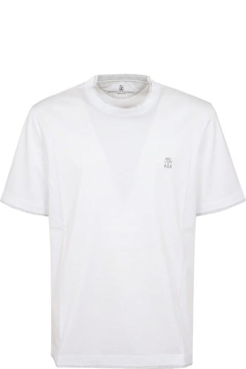 Fashion for Men Brunello Cucinelli Chest Logo Regular T-shirt