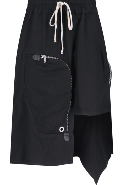 آخر صيحات الموضة من السيدات Rick Owens 'dracca' Asymmetrical Midi Skirt