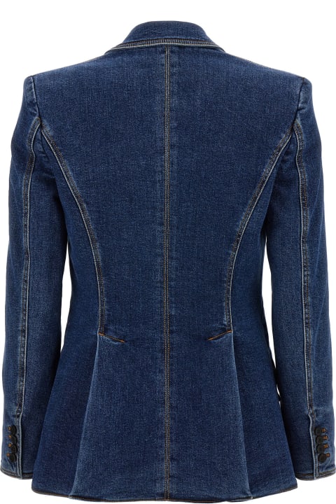 Alexander McQueen Coats & Jackets for Women Alexander McQueen Denim Blazer