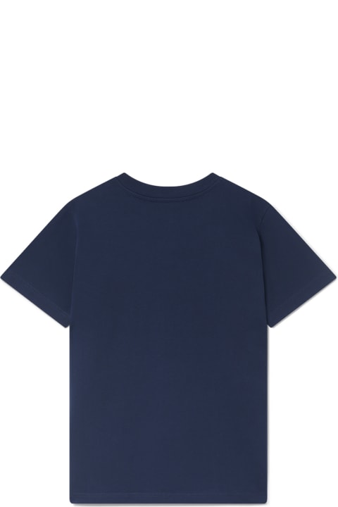 Casablanca Topwear for Men Casablanca La Medaille T-shirt In Navy Blue