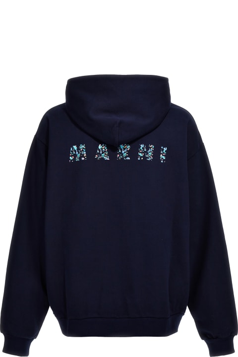 メンズ Marniのフリース＆ラウンジウェア Marni Logo Print Hoodie