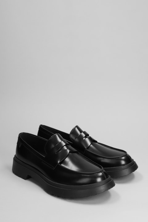 Camper أحذية اللوفرز والبوت لـ القسم الرجالي Camper Walden Loafers In Black Leather