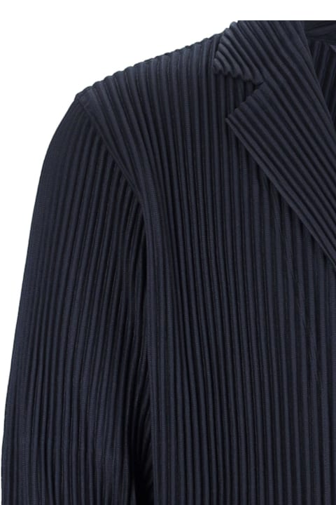 Homeware Homme Plissé Issey Miyake Single-breasted Pleated Blazer