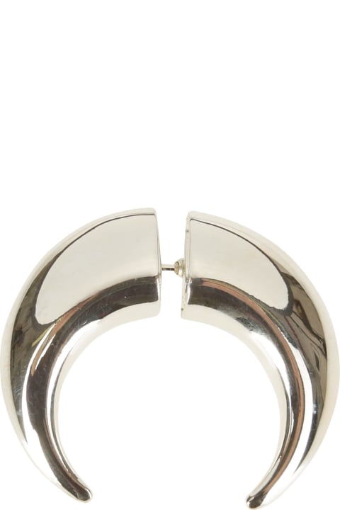 Jewelry for Women Marine Serre Regenerated Single Tin Moon Stud Earring