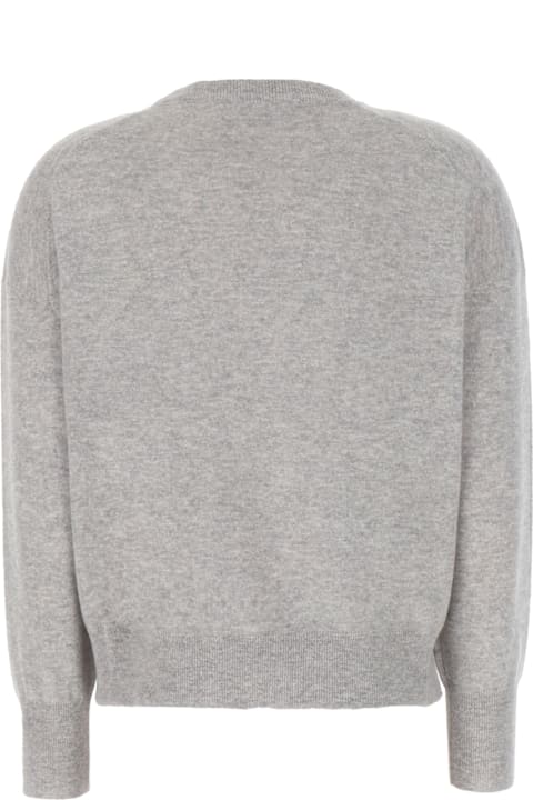 Clothing Sale for Women Brunello Cucinelli Melange Grey Cashmere Sweater